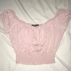 pink peasant top!